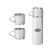 SAFFLE - Giftology Family Set of Vacuum Flask & Two Cups - White SAFFLE - Giftology Family Set of Vacuum Flask & Two Cups - White